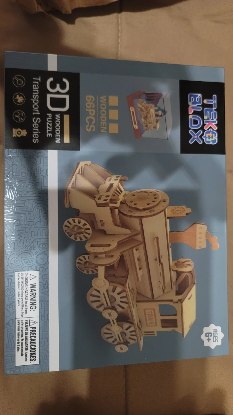 Teko Blox 3D Wooden Puzzle Train