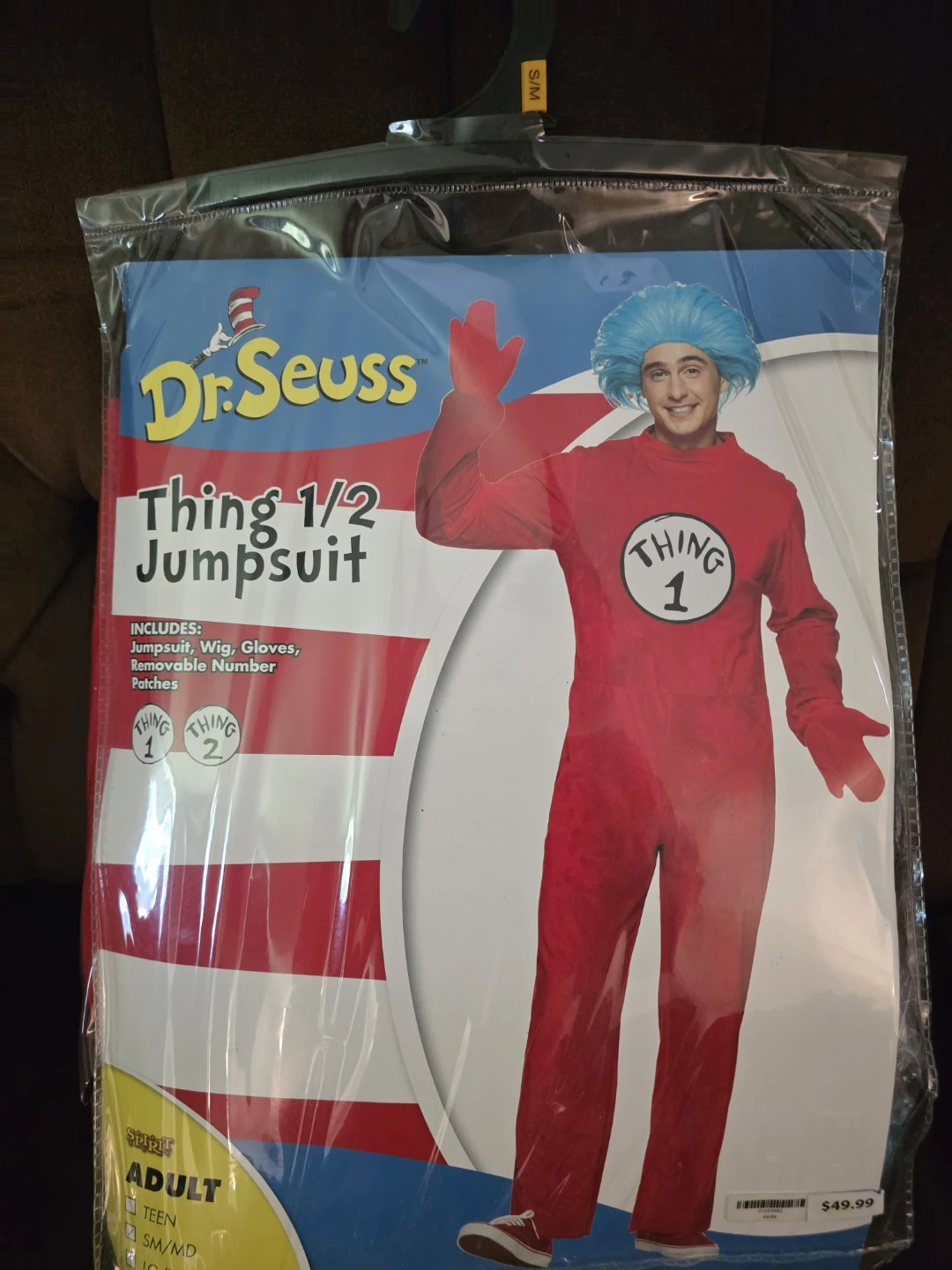 Dr. Seuss Thing 1 and 2 Adult Costume
