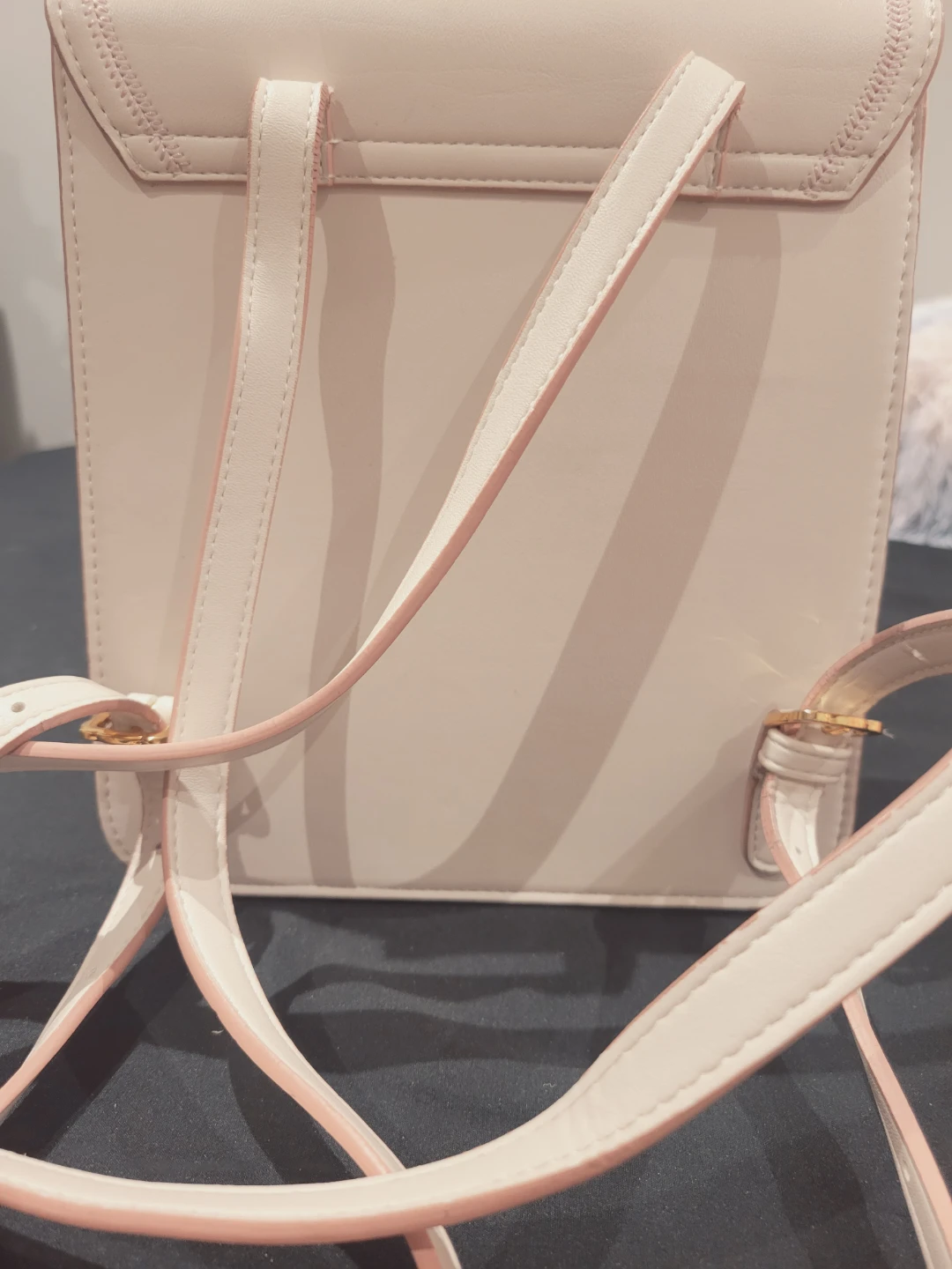 Just Star Pink Gingham Backpack - photo 4