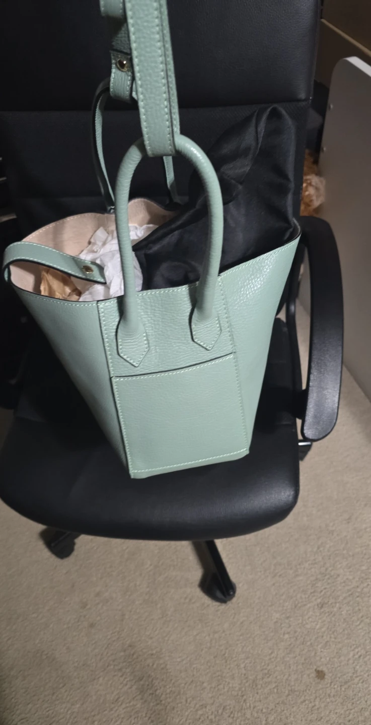 Orange and Mint Green Tote Bags