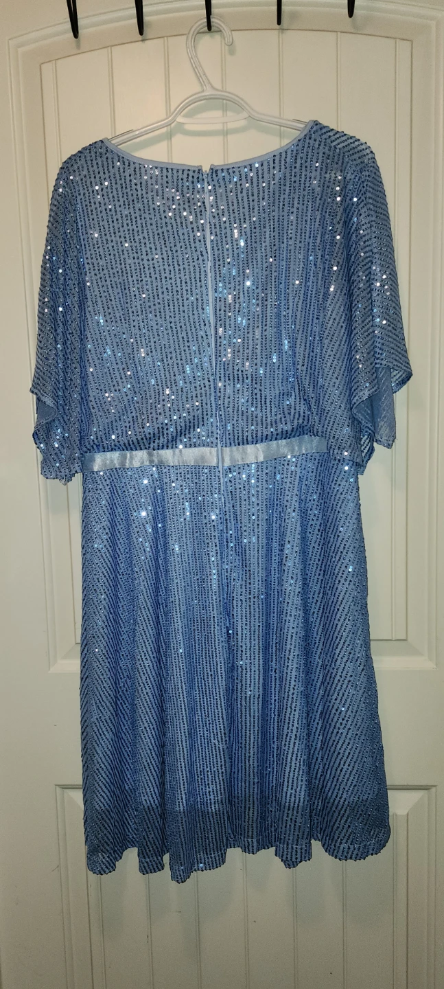 Wedtrend light blue sequin dress - photo 3