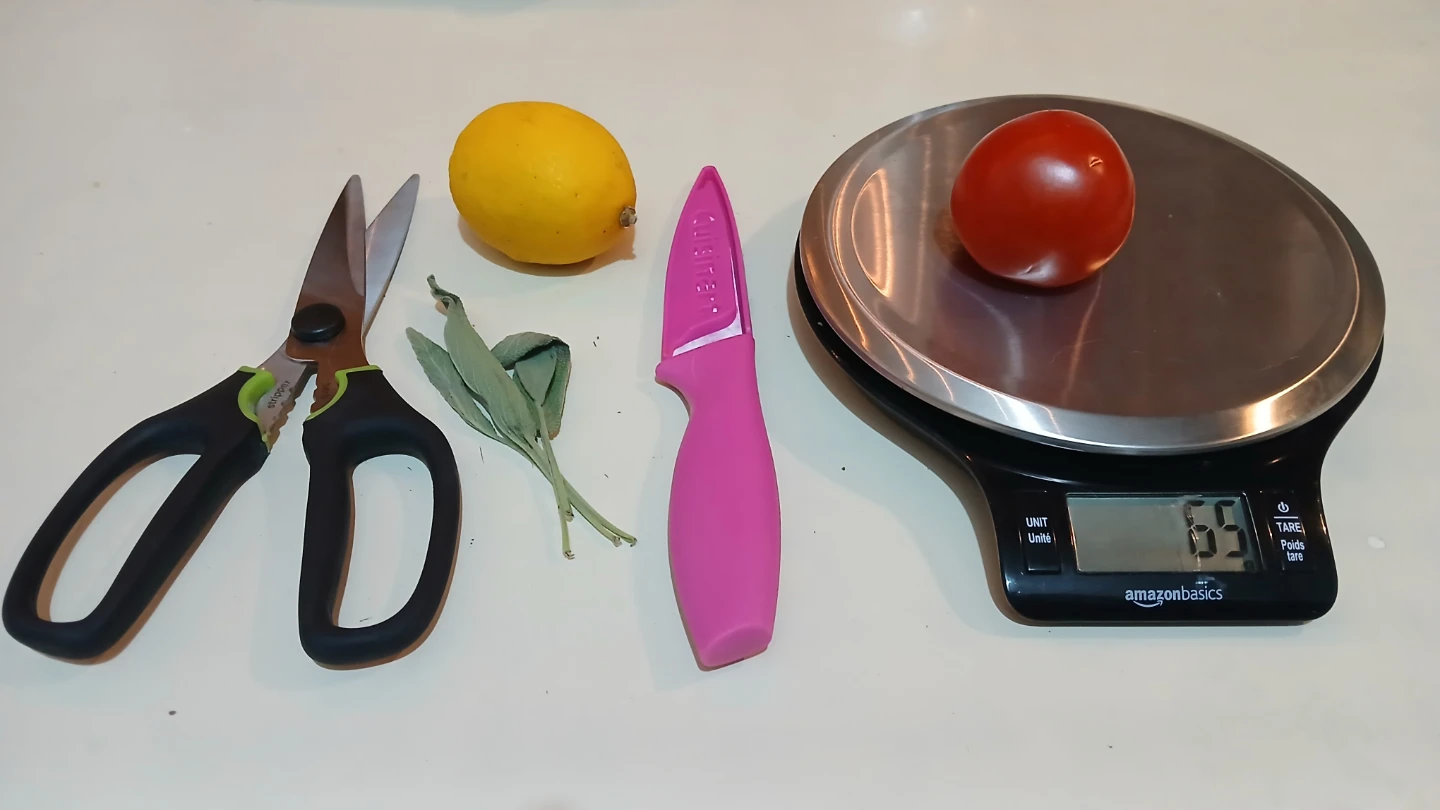Kitchen Bundle... scale, scissors, knife