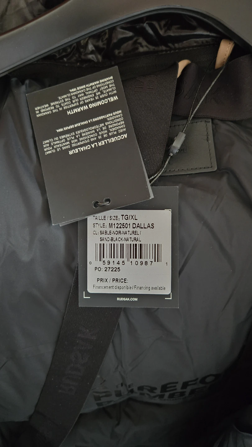 Brand New RUDSAK Dallas Men's Winter Jacket XL – Tags Attached - photo 3