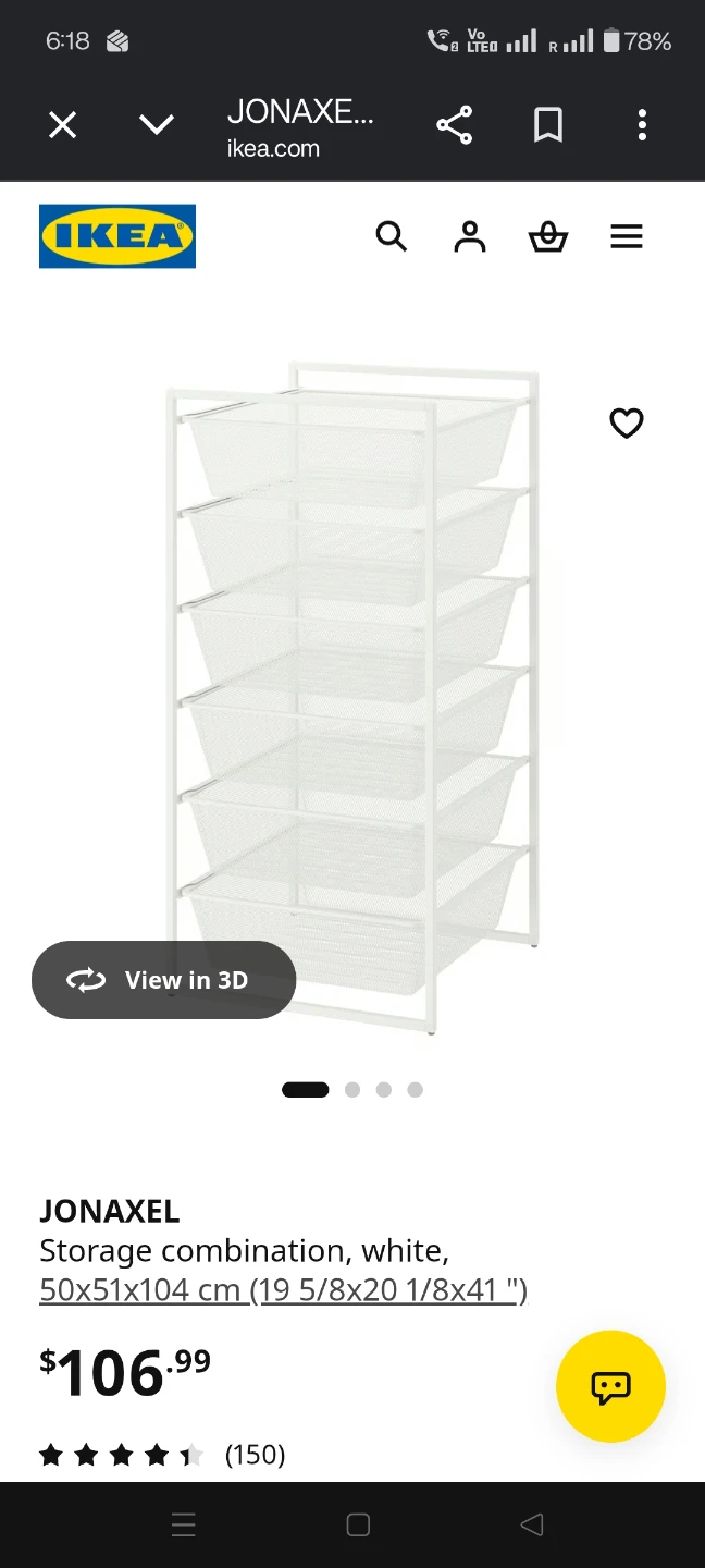 Ikea Jonaxel Basket drawers for Wardrobe and other purposes - photo 2