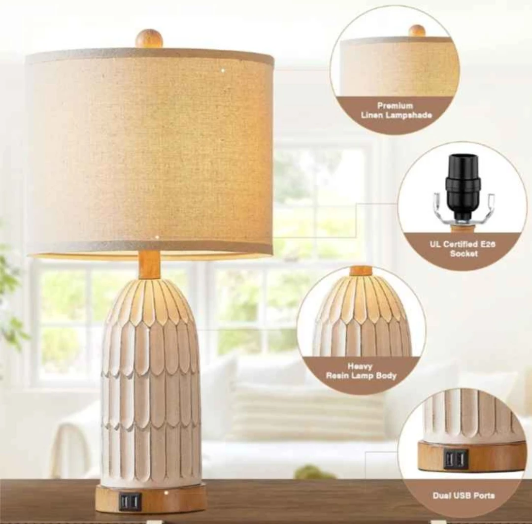 Set of 2 Lamps ● 3-Way Dimmable  Touch Lamp - photo 4