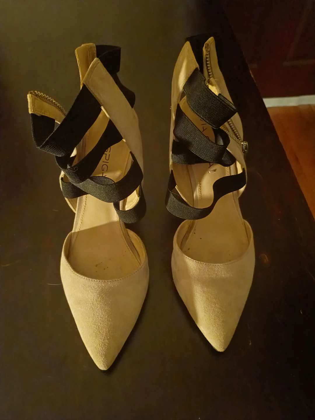 Via Spiga Suede High Heel Sandals Size 7.5M