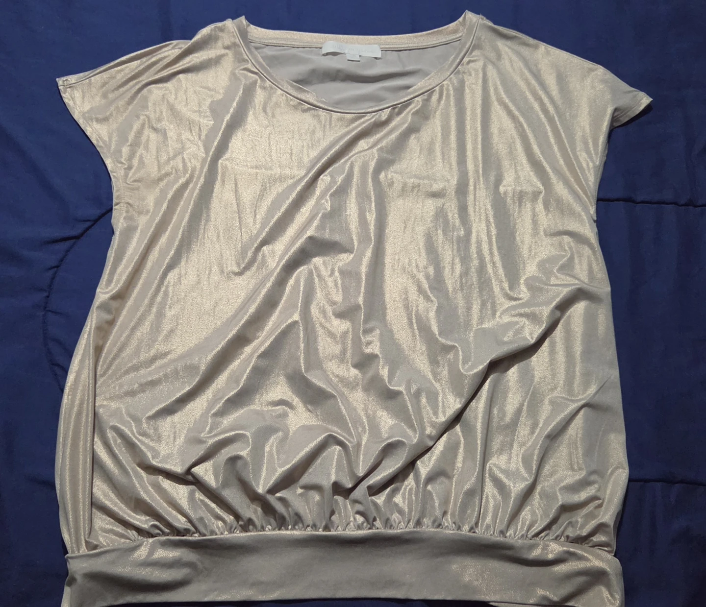 Banana Republic Gold Metallic Blouse