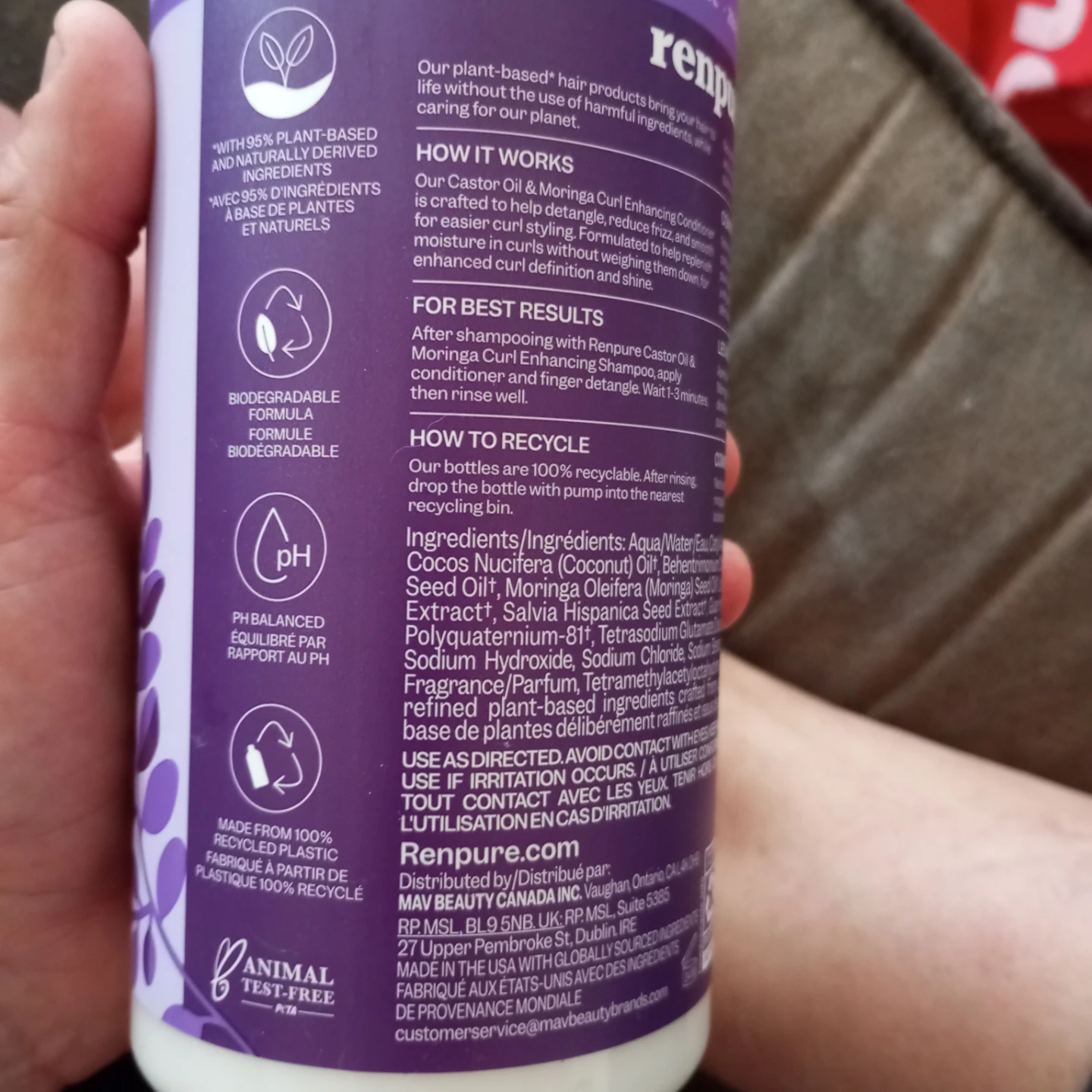 Renpure Castor Oil & Moringa Curl Enhancing Conditioner - photo 4