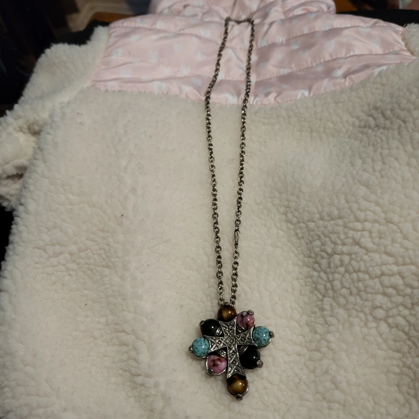 Convertible Cross Pendant Necklace and Brooch