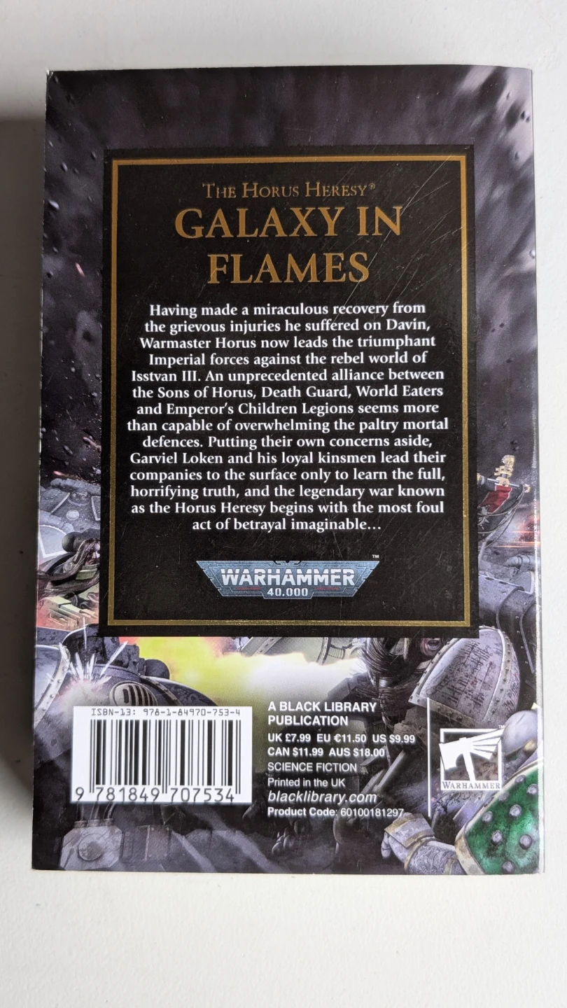 Galaxy in Flames by Ben Counter, The Horus  Heresy Book 3 - photo 3