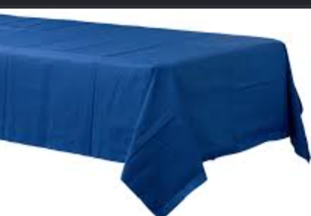 70 X 52 " Blue Rectangular Tablecloth