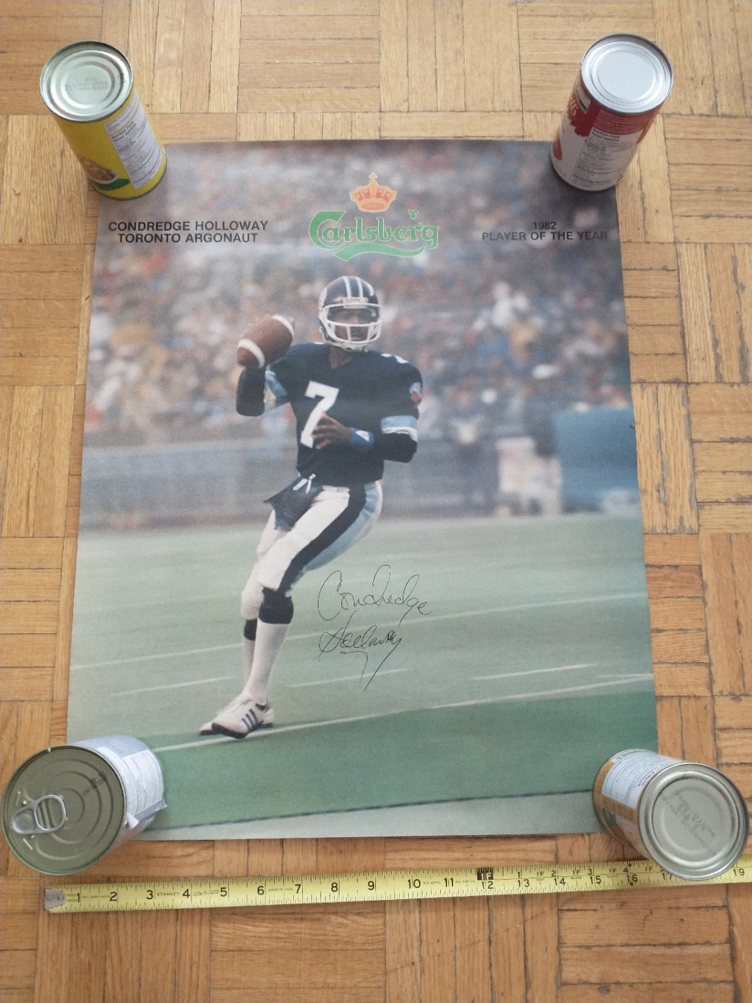 Condredge Holloway Toronto Argonauts 1982 CFL MVP Poster