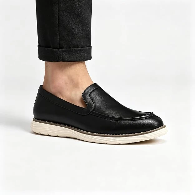 Men's Cushioned Moc Toe Slip-On Loafers - photo 3