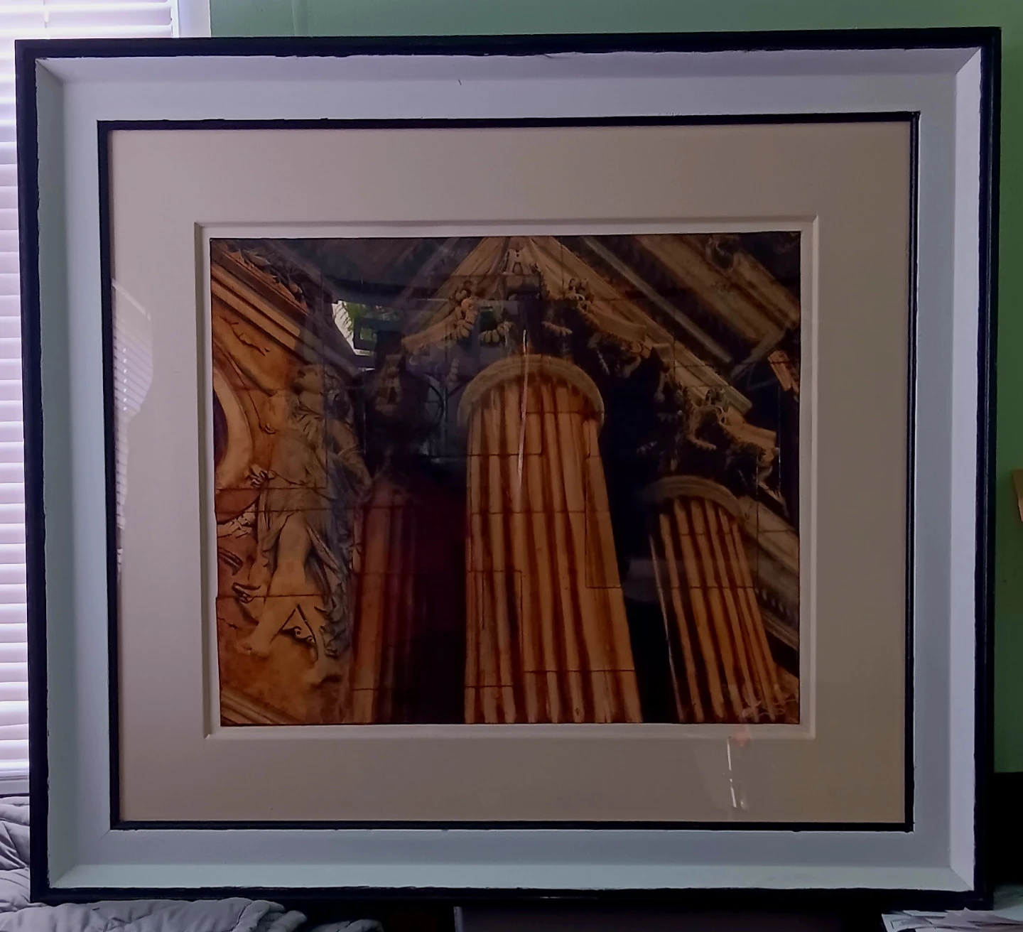 HUGE 34x38 AUTHENTIC ITALIAN - Solid Wood Roma Frame