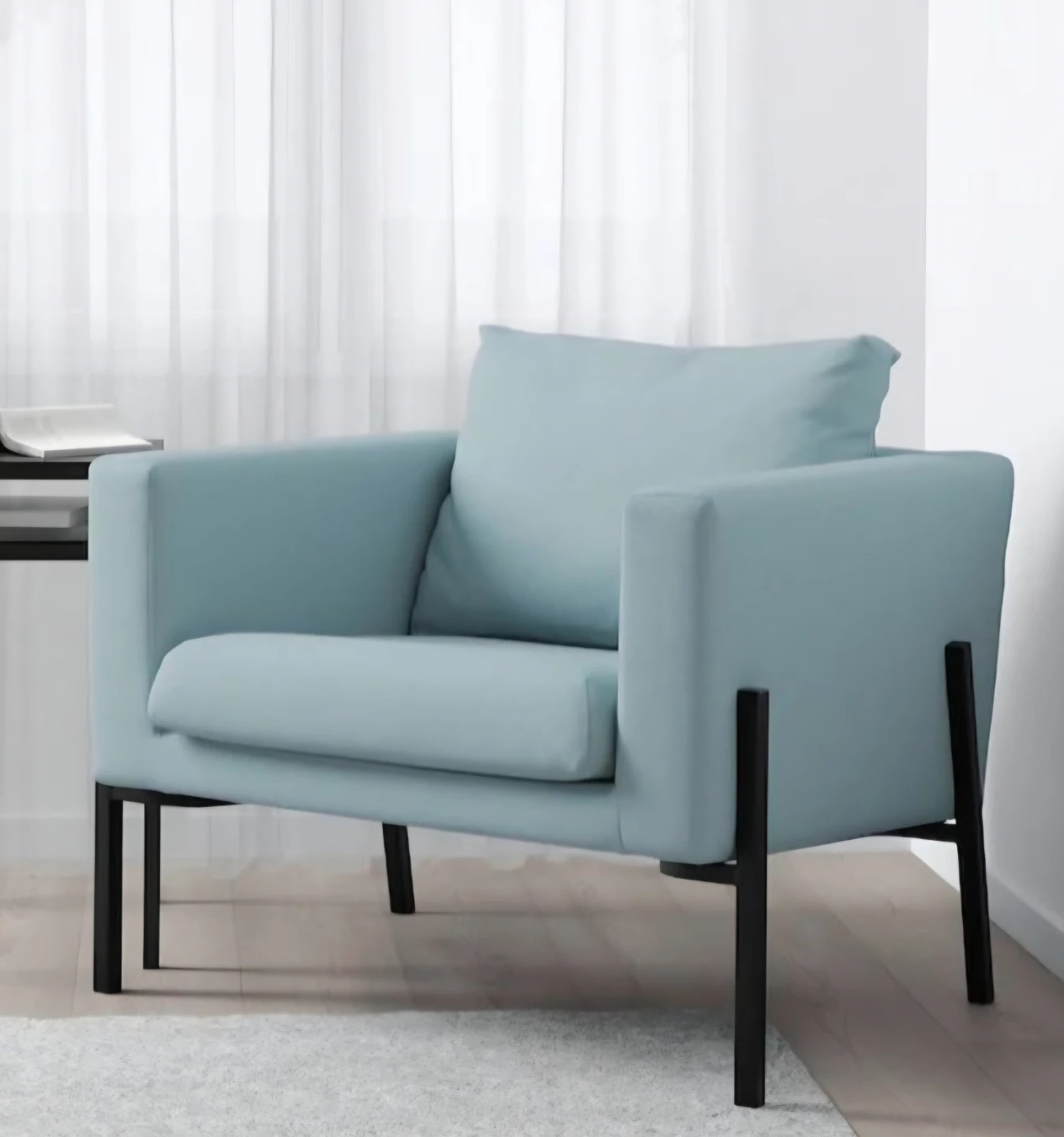 Light Blue Accent Armchair