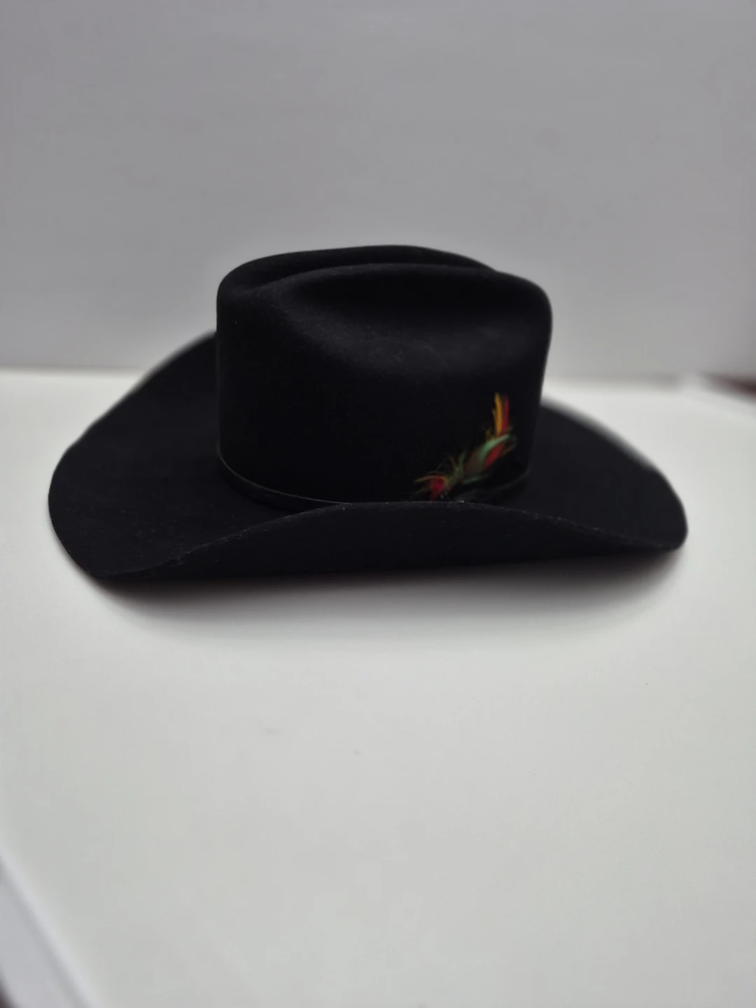 Black felt cowboy hat - photo 2
