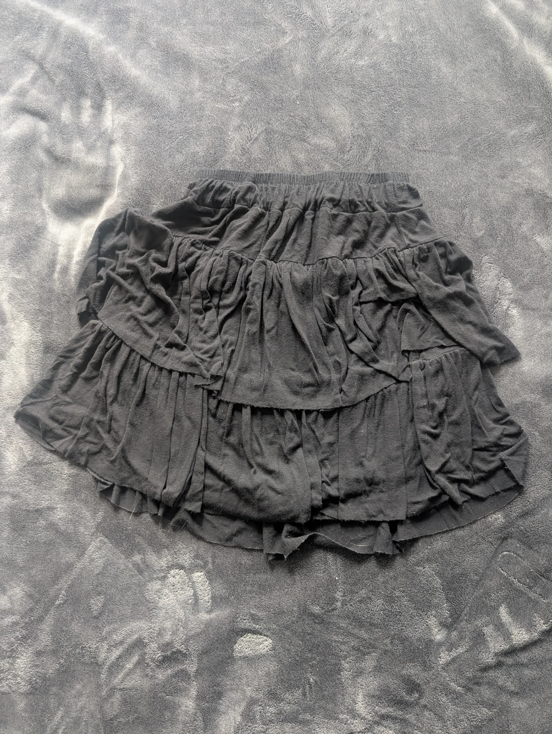 Layered mini skirt