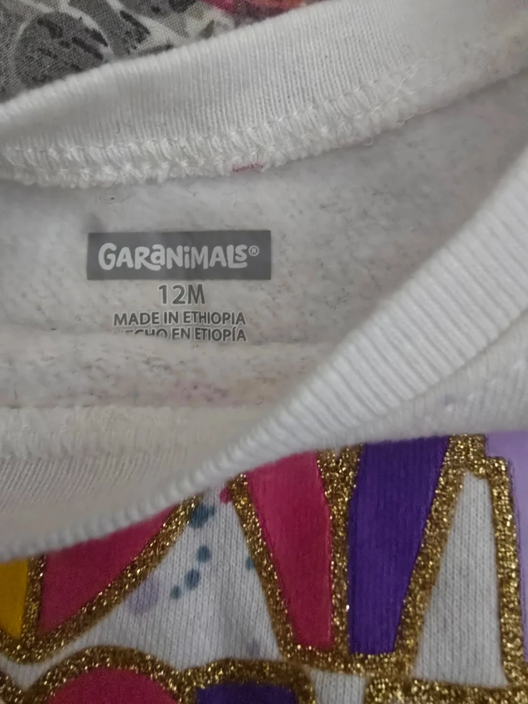 🏈Garanimals Love Print Sweatshirt 12M - photo 2