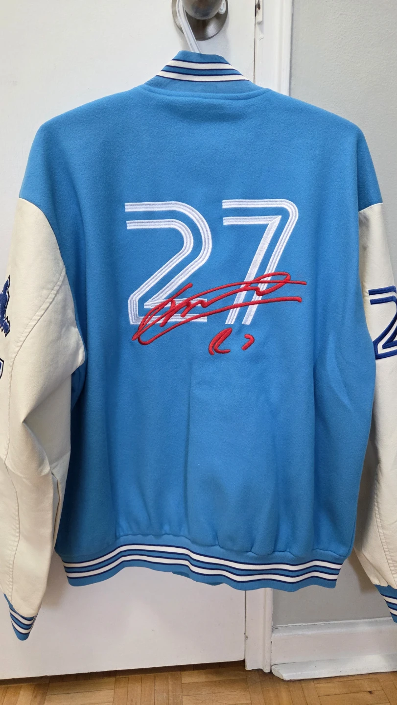 Toronto Blue Jays Varsity Baseball Jacket – #27 – Size L *new - photo 3