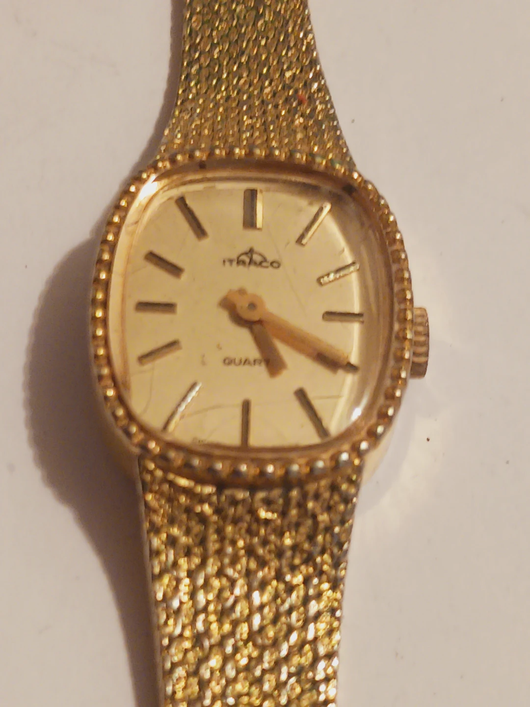 Itraco Swiss Made Gold Tone Ladies Watch. As is.