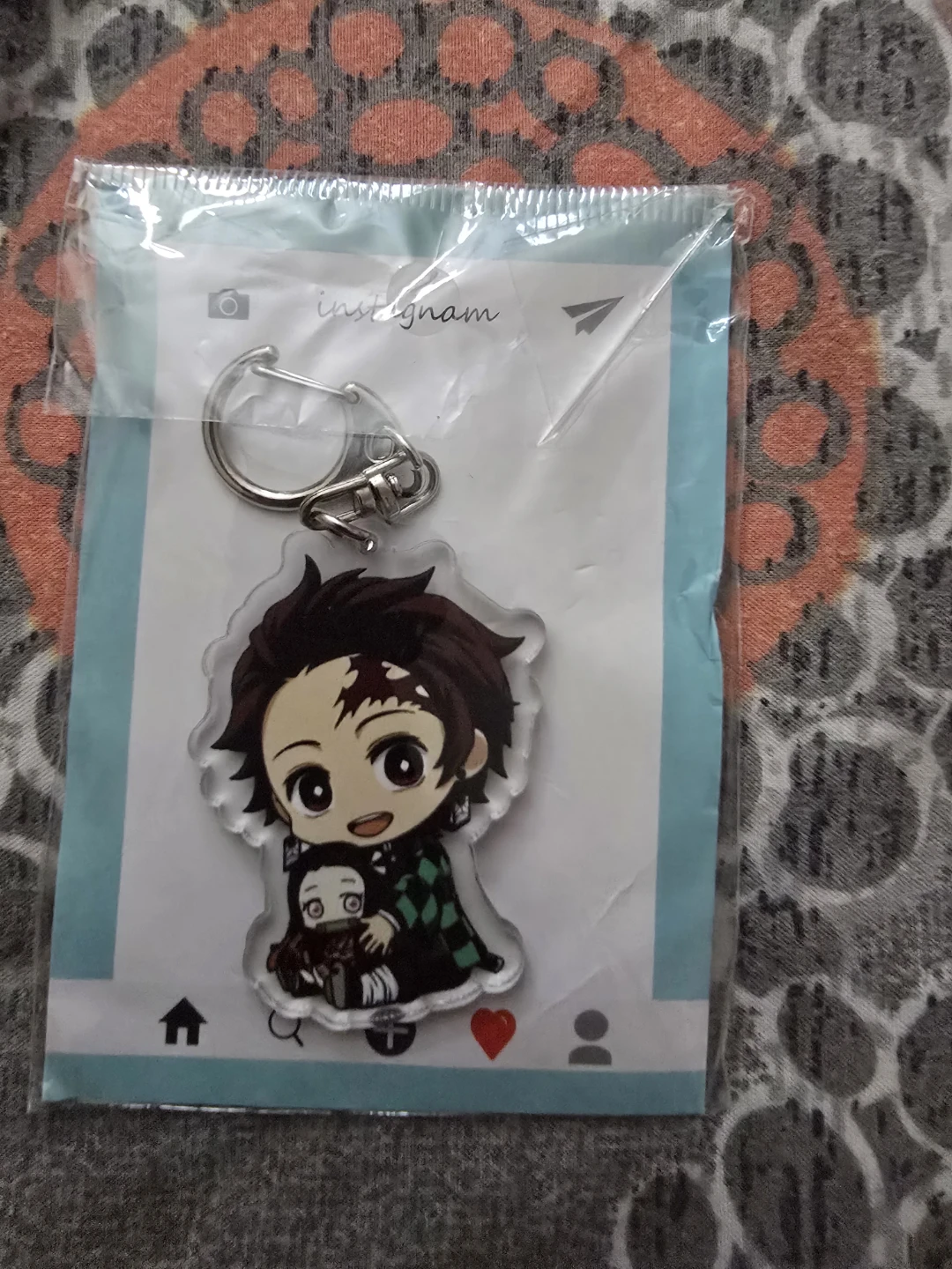 🏈 Demon Slayer Tanjiro and Nezuko Acrylic Keychain