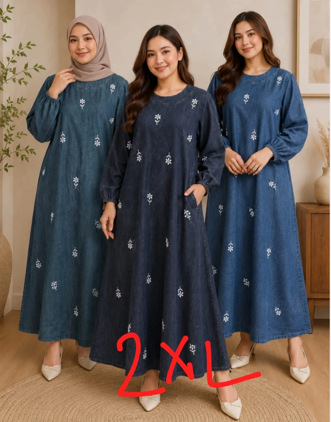 Elegant Denim Gowns - photo 4