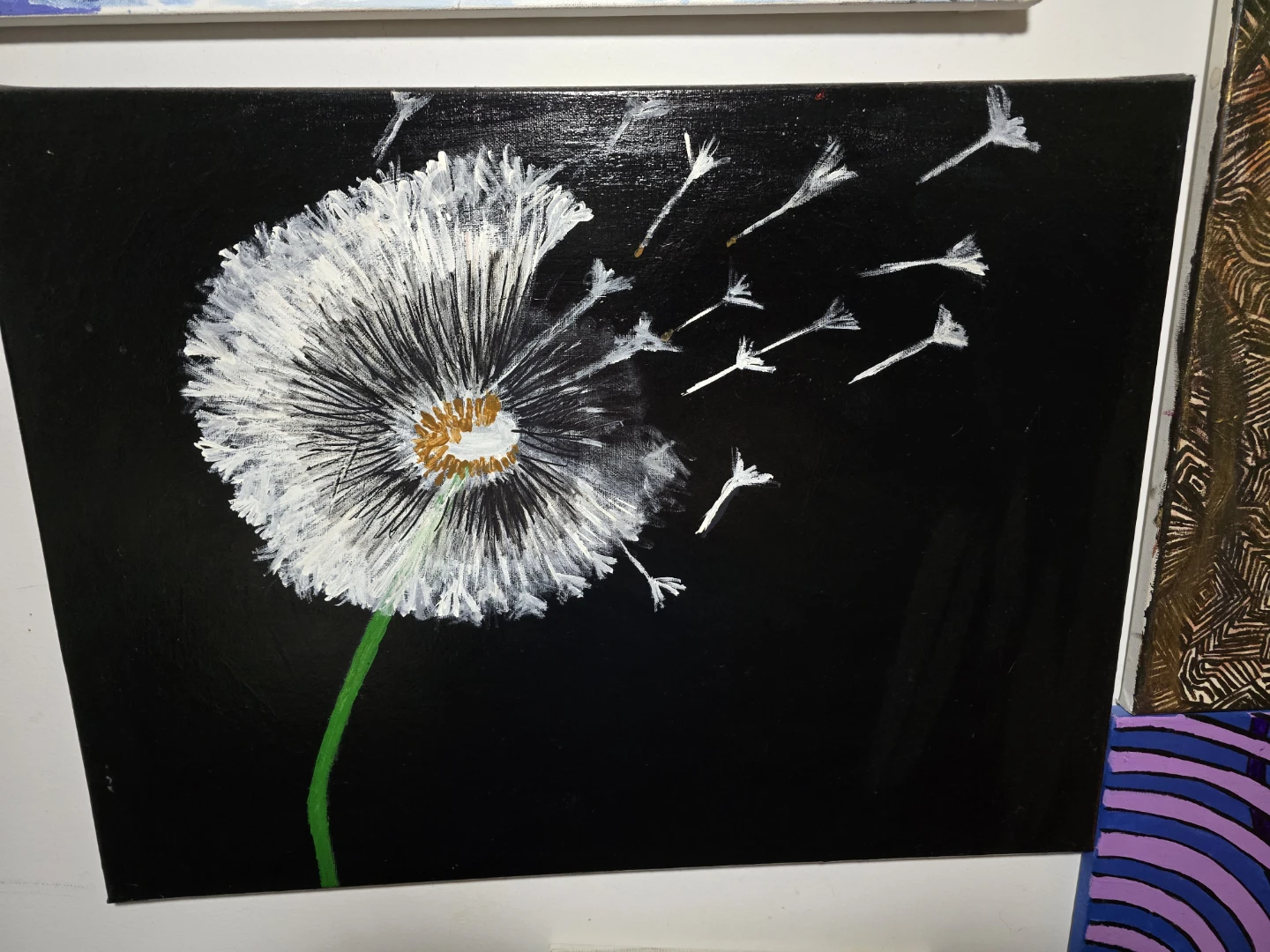 Painting 60x45 dandelion