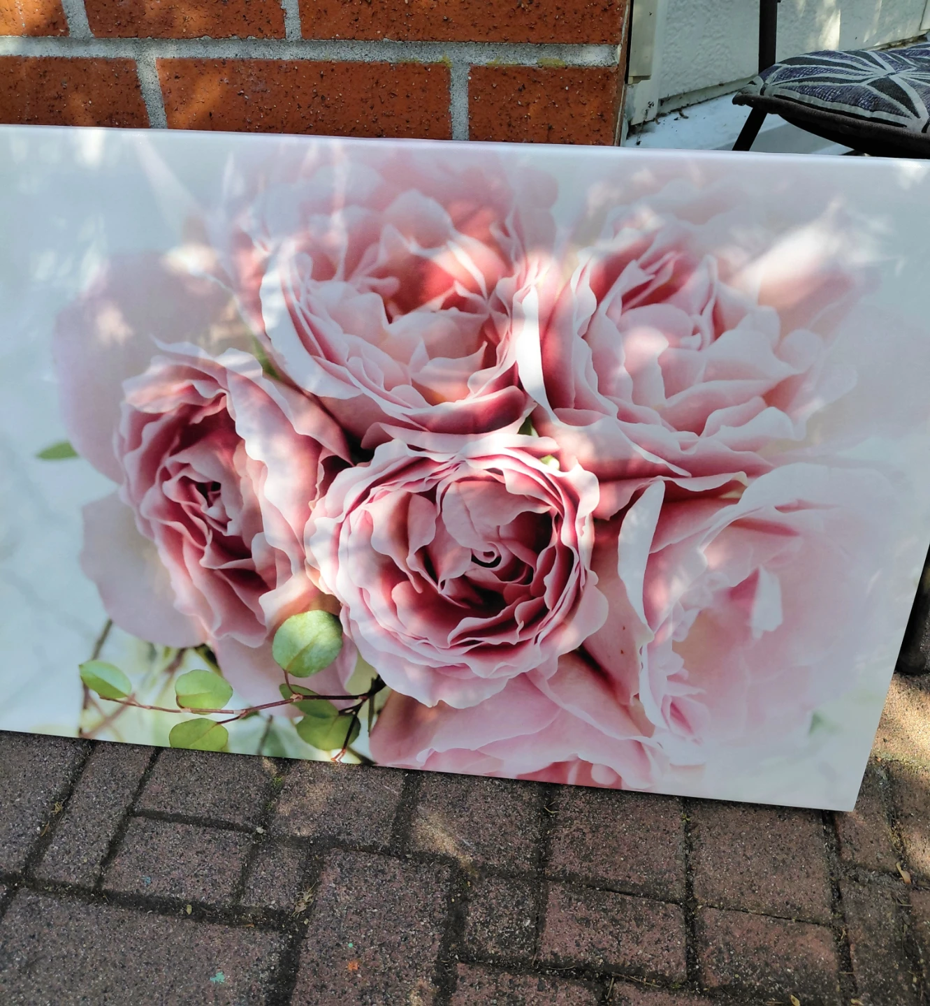 Canvas Wall Art - Pink Roses Floral Print - photo 2