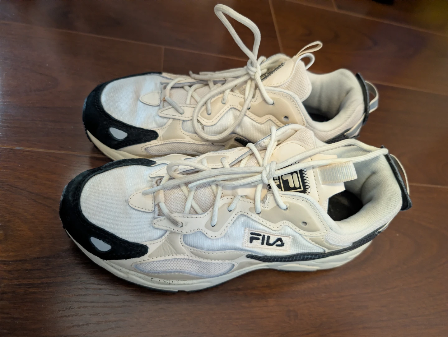 FILA Beige and Black Sneakers