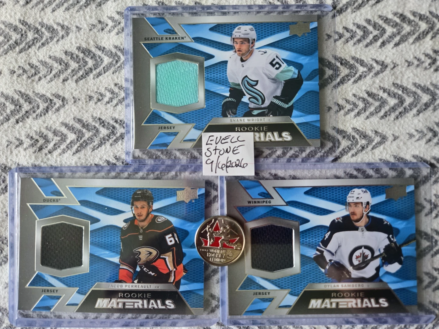 Collection of NHL Rookie Jersey Hockey Cards - photo 4