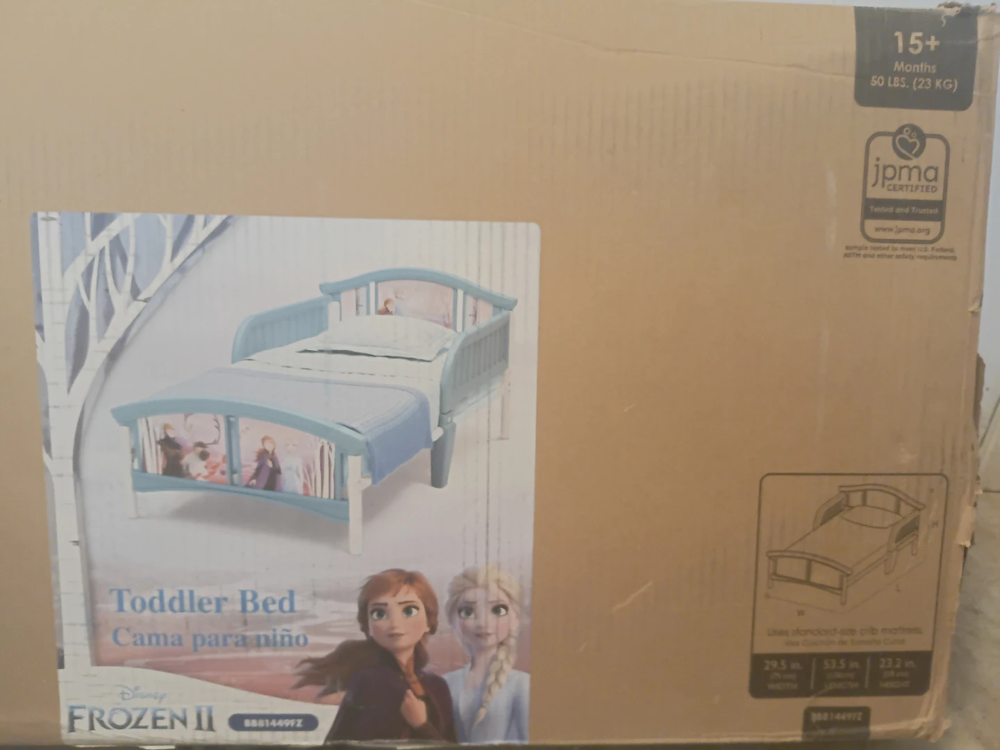 Frozen 2 toddler bed