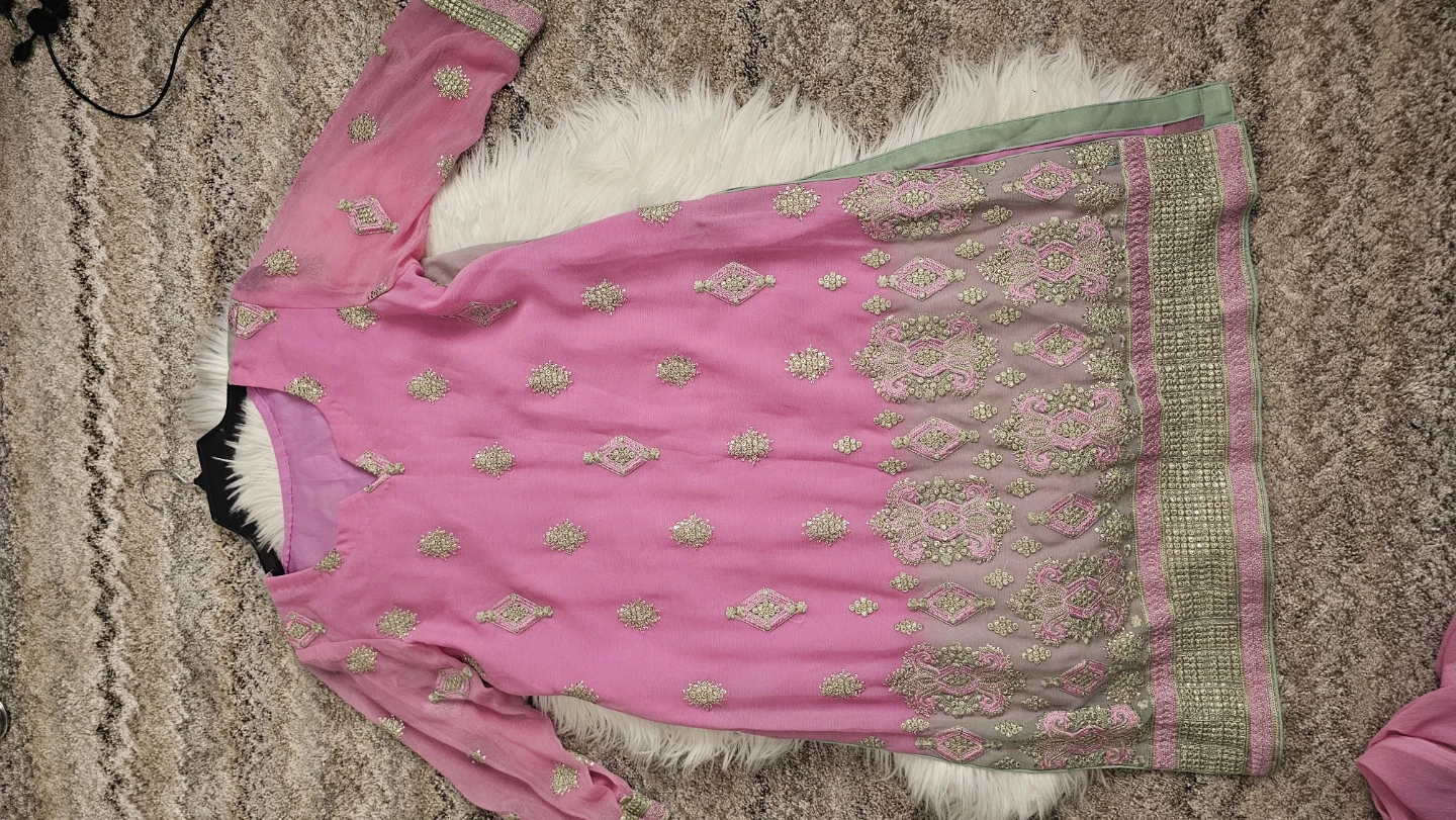 Luxe Atelier Pink Embroidered Salwar Kameez Set - photo 5