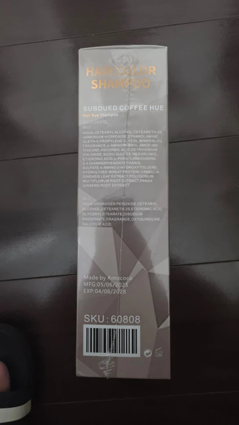 Amococo Hair Color Shampoo - Subdued Coffee Hue 500ml - photo 3