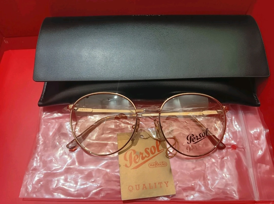 New 80's PERSOL Round Eyeglasses