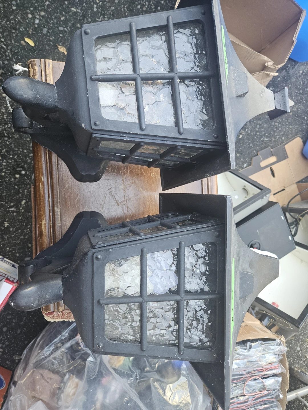 Set of Two Black Outdoor Wall Lights - photo 5