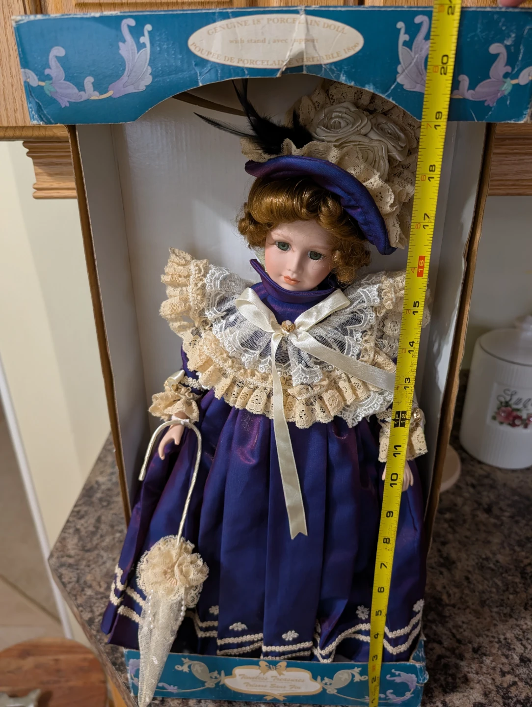 Vintage 18 inch Porcelain Doll - photo 2