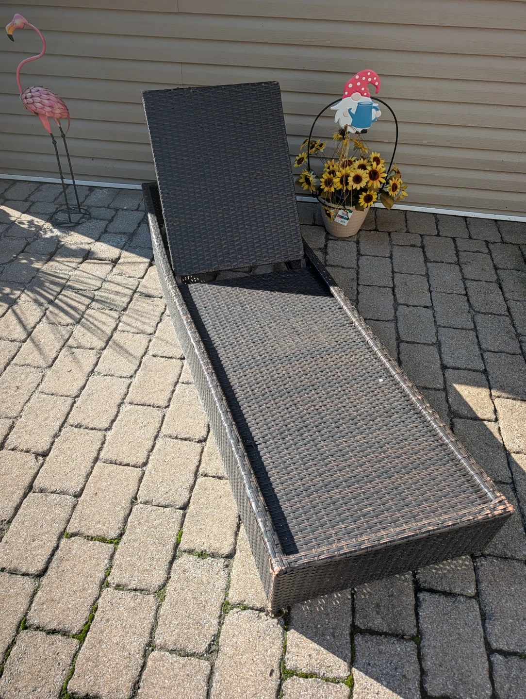 Wicker chaise lounge - photo 4