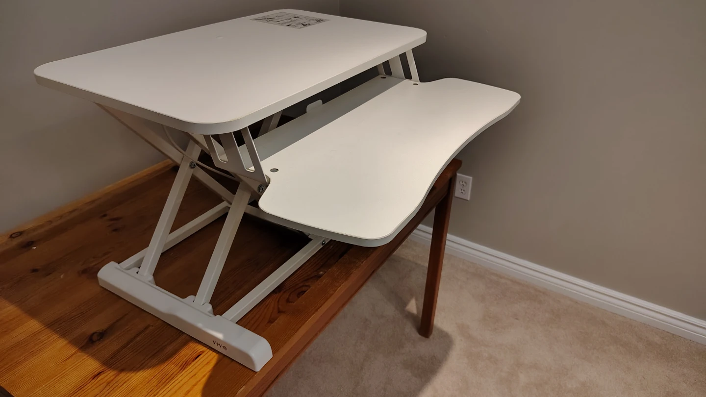 VIVO White Standing Desk Converter - photo 5