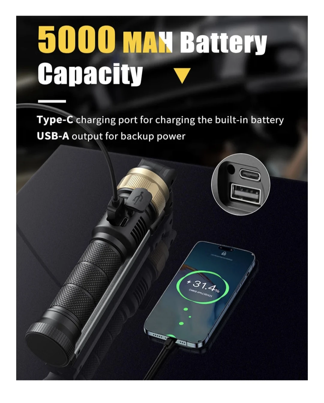 Rechargeable Magnetic LED Work Light - photo 3