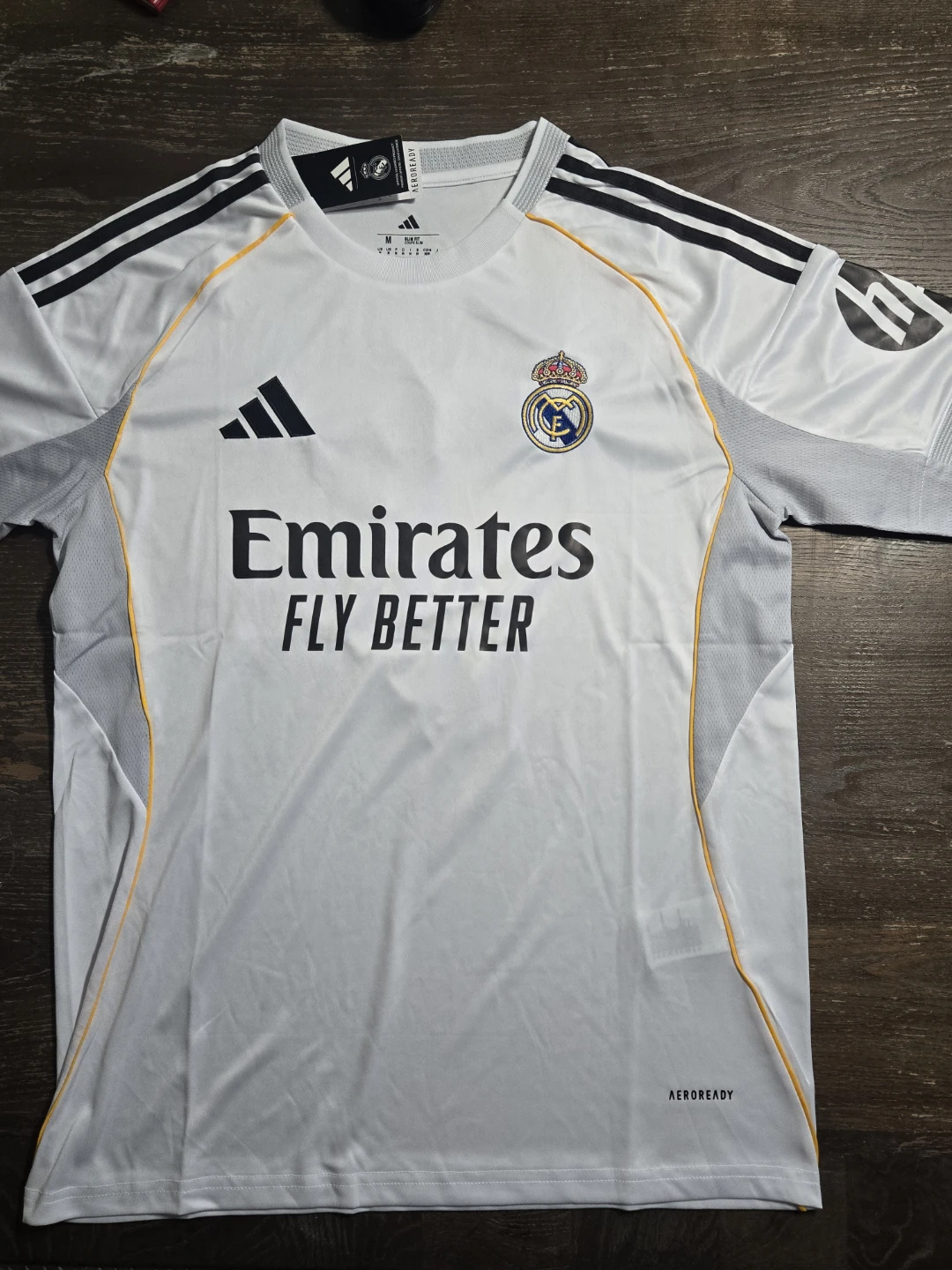 25-26 Real Madrid soccer jersey