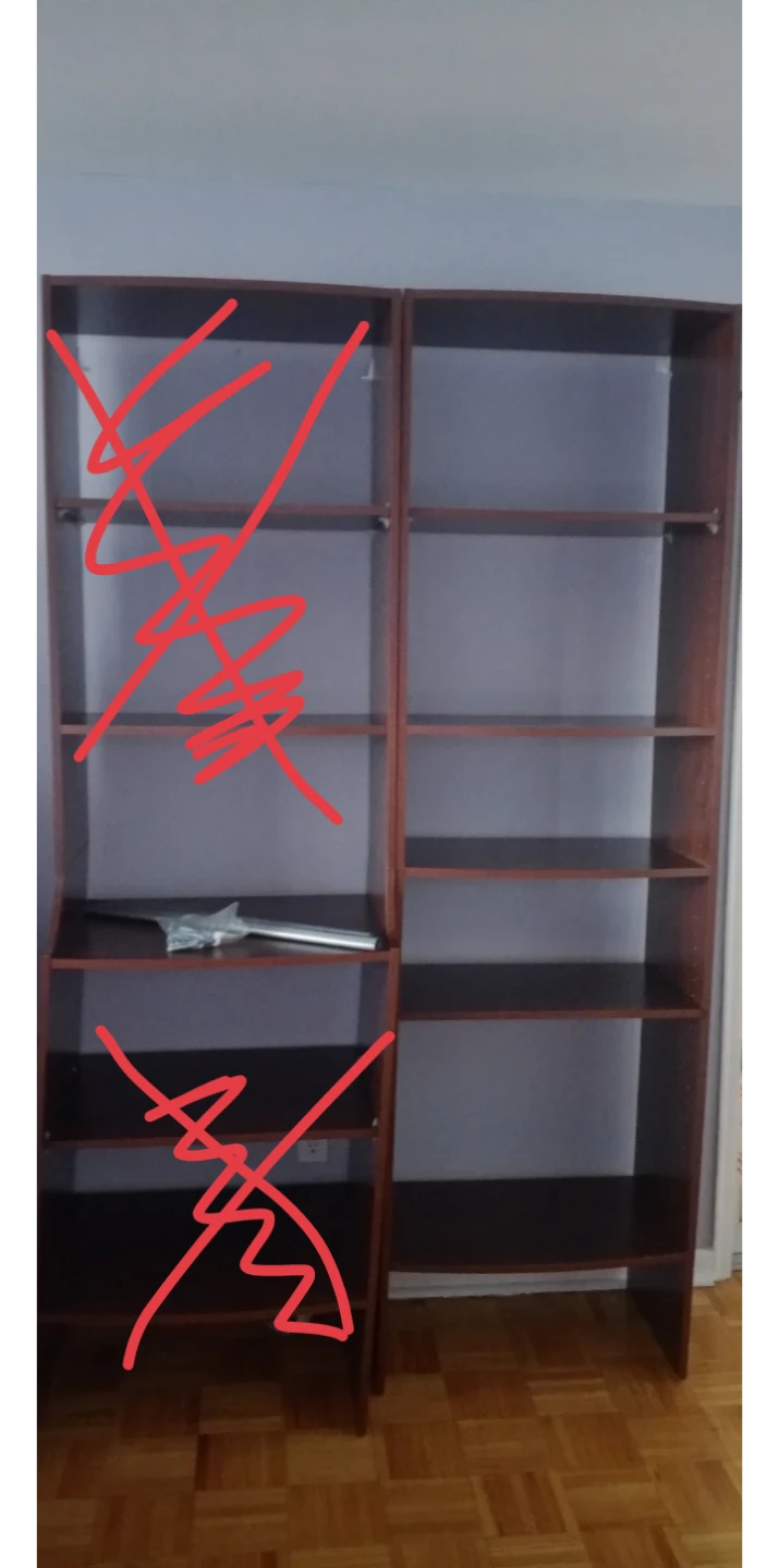 Wardrobe for a dressing room .