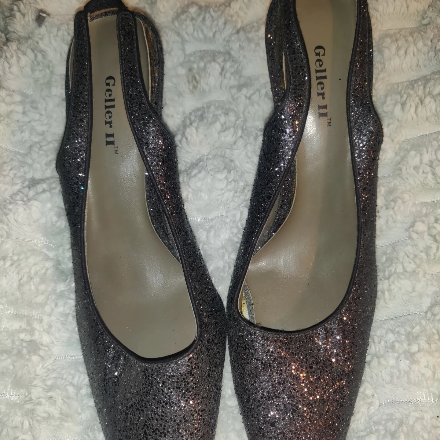 Geller II Glitter Slingback Heels - photo 4
