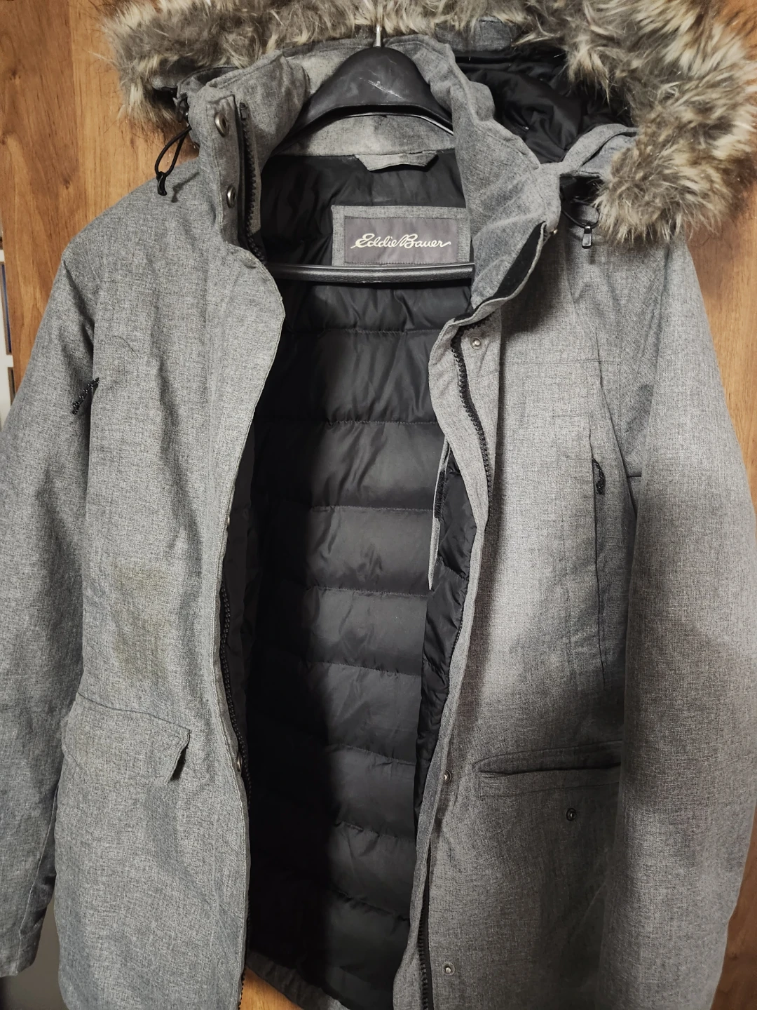 Eddie Bauer Men's Grey Parka Jacket - photo 3