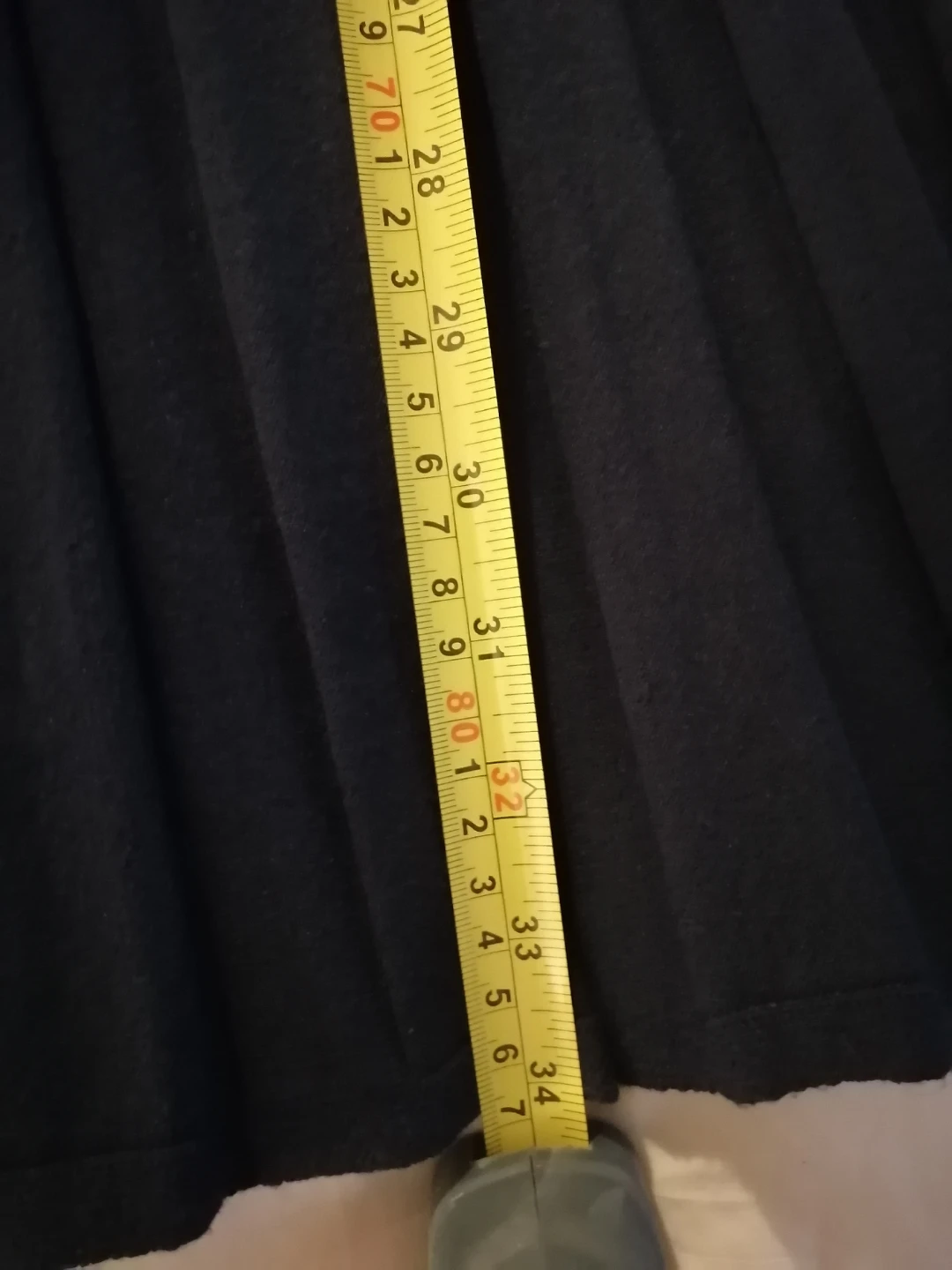Navy Blue Pleated Long Skirt. (L/XL) - photo 5