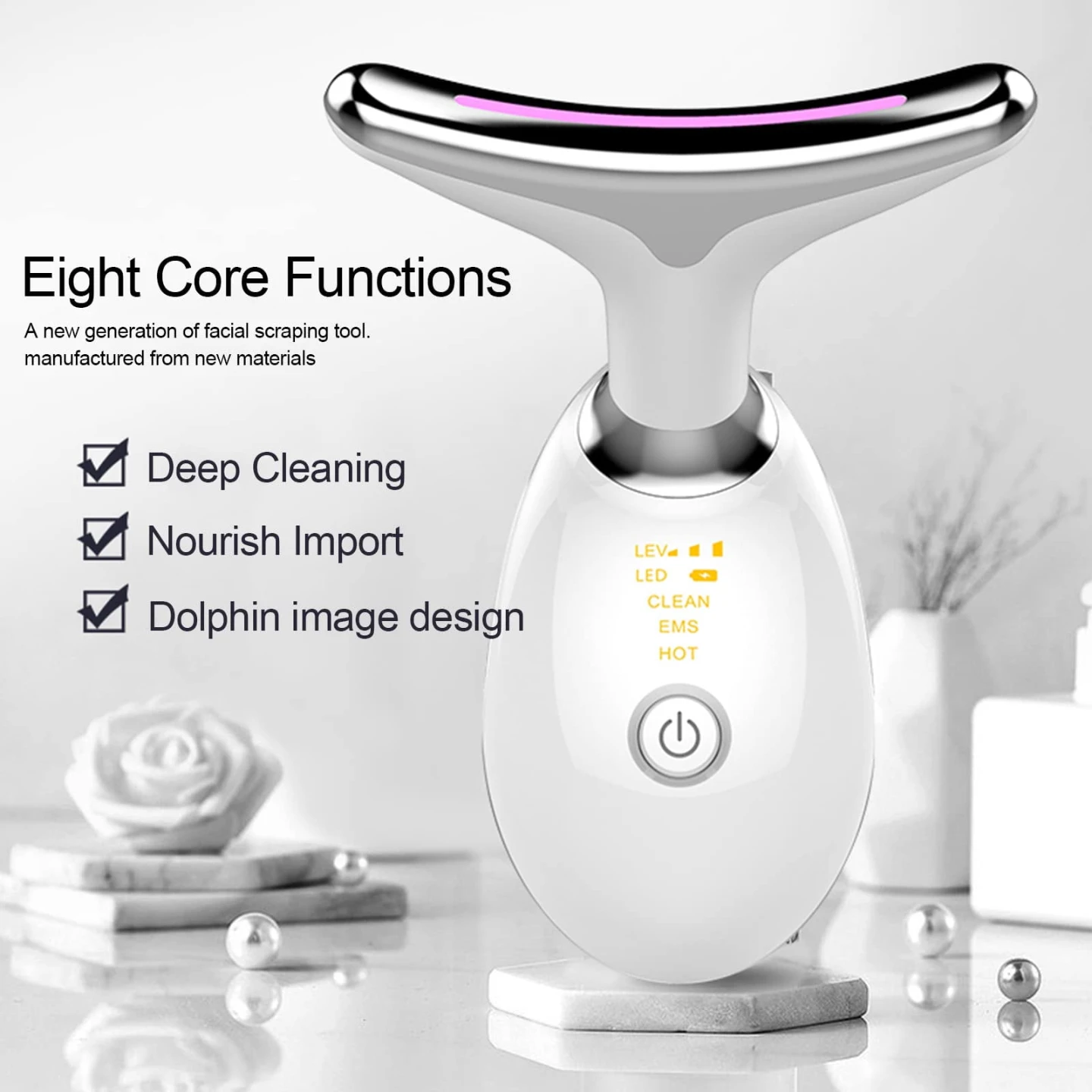 Facial Massage wand with LED lights - photo 4