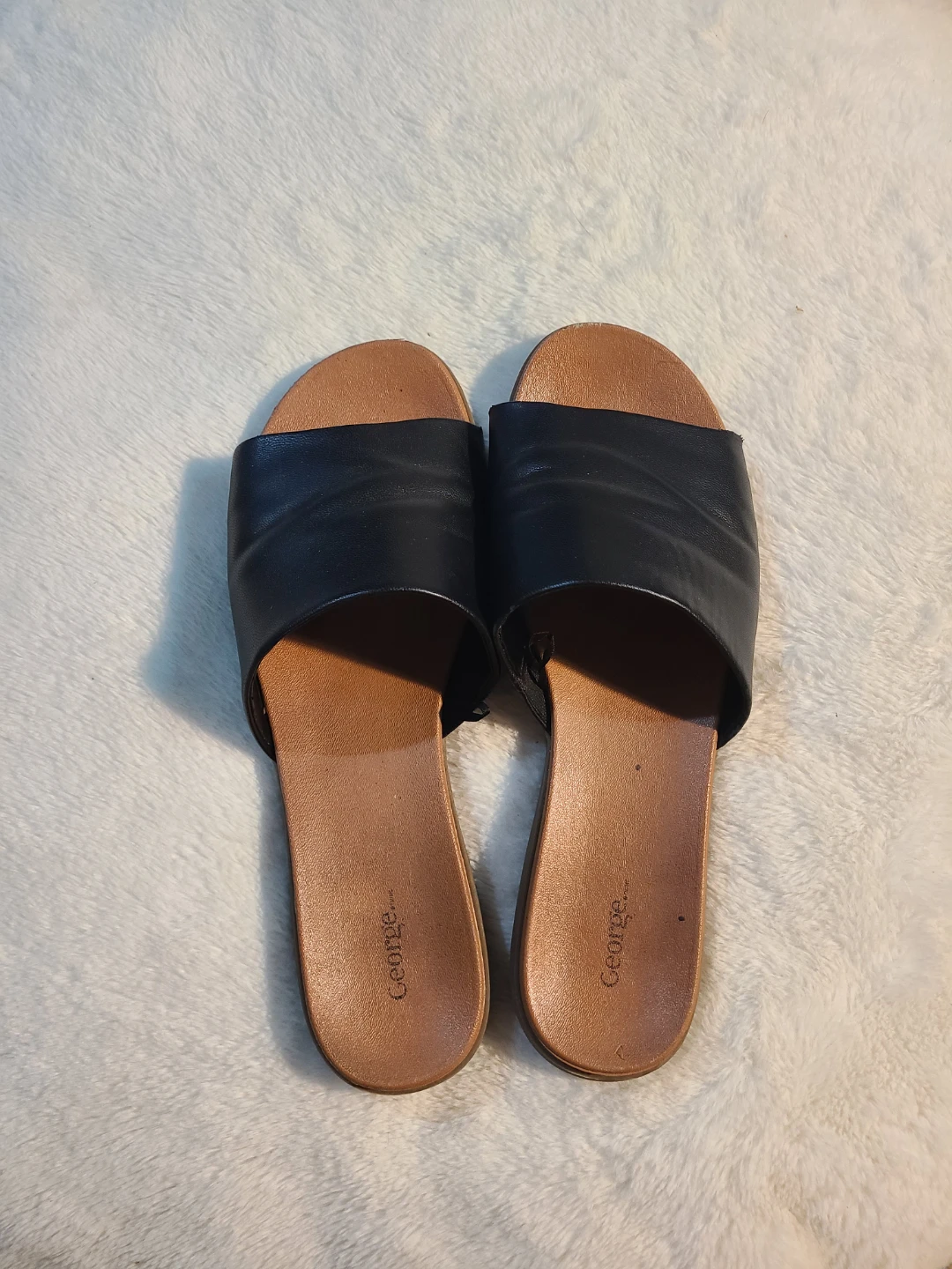 George Black Slide Sandals - photo 2