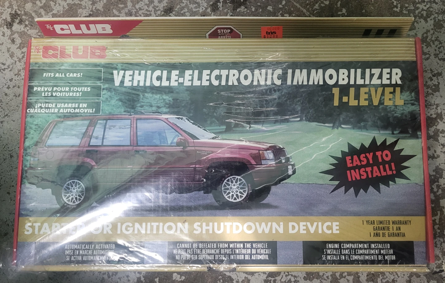 🏈 The Club Vehicle-Electronic Immobilizer 1-Level