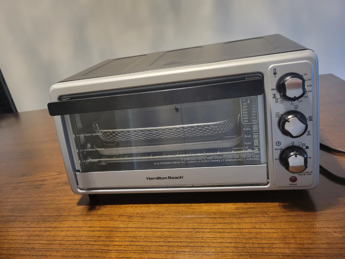 Hamilton Beach Air Fryer Toaster Oven