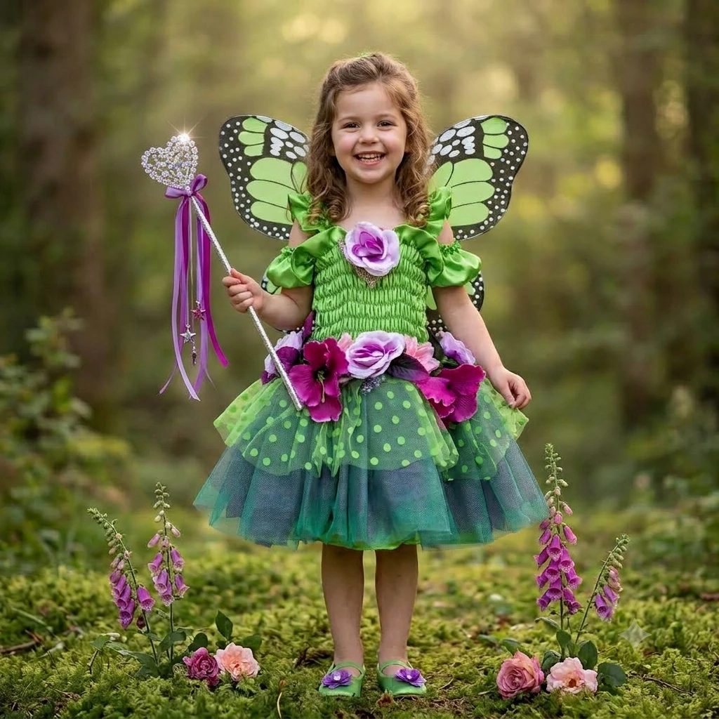 Creative Education Fairy Costume with Wings, Size 5-6