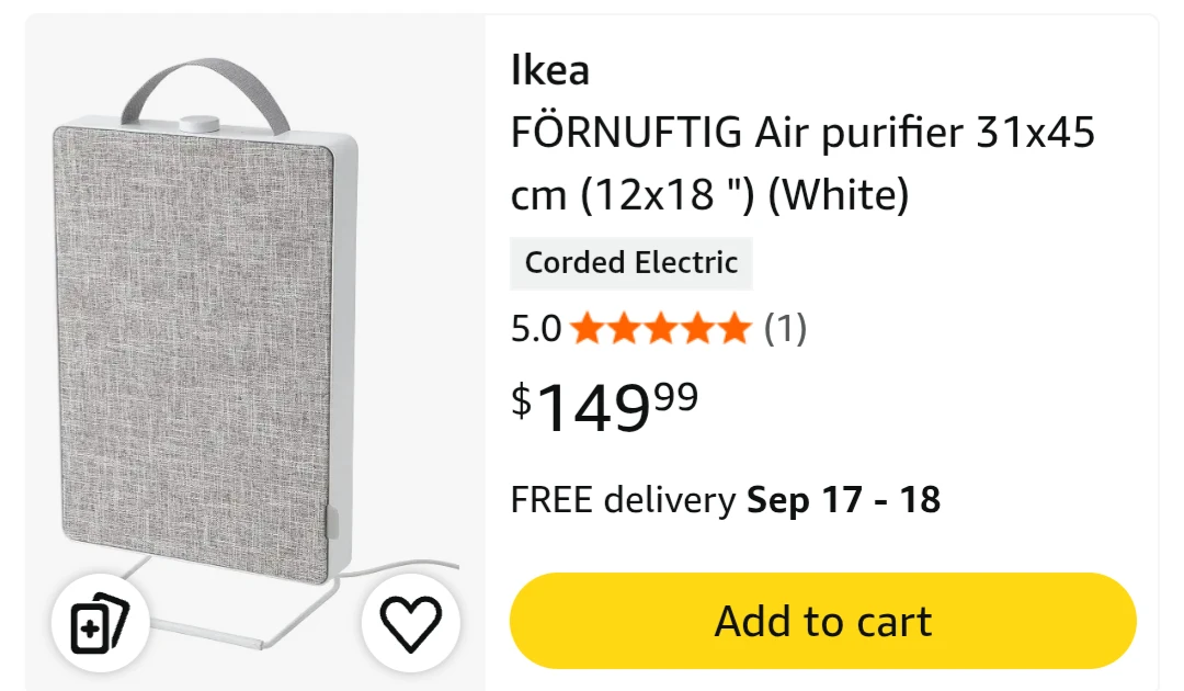 IKEA FÖRNUFTIG Air Purifier - photo 2